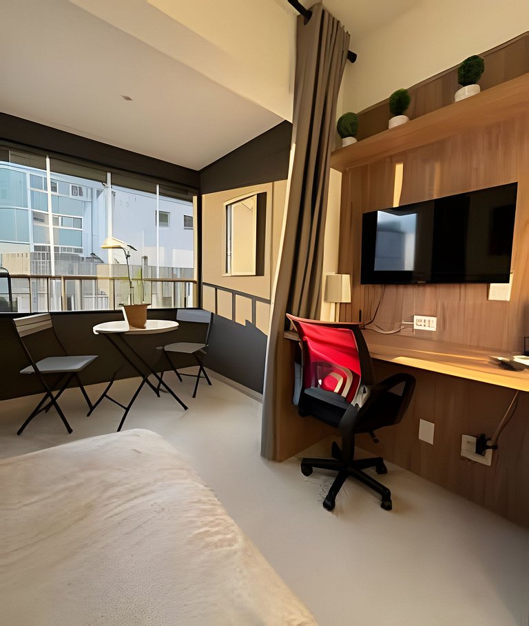 Studio Panorâmico- 1Q da Av. Paulista /R. Pamplona