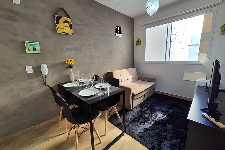 Apto 1 dorm. Completo na Bela Vista 250m do metro