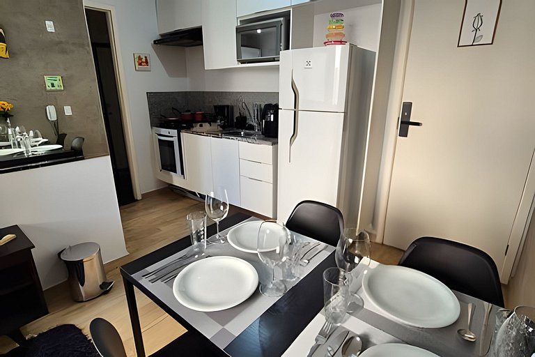 Apto 1 dorm. Completo na Bela Vista 250m do metro