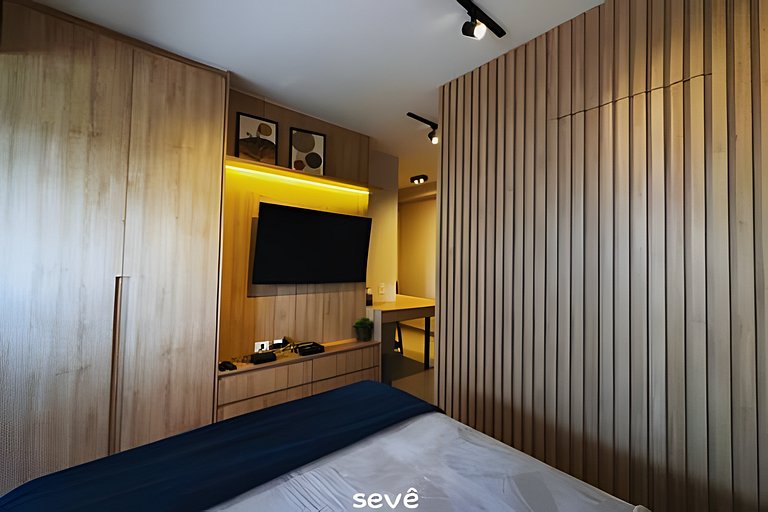 Metrô Vila Madalena - Studio - Cama de Casal