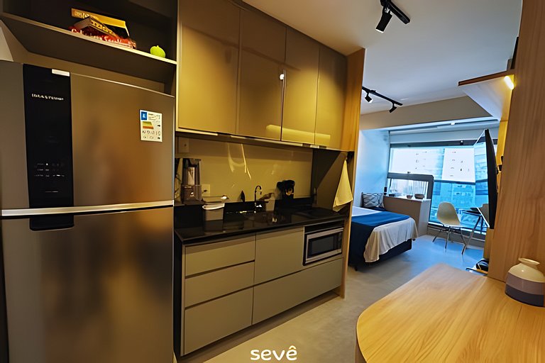 Metrô Vila Madalena - Studio - Cama de Casal