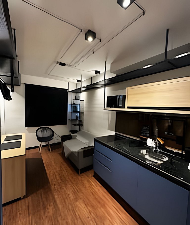 Studio Moderno Perto do Metrô Sumaré/Vila Madalena