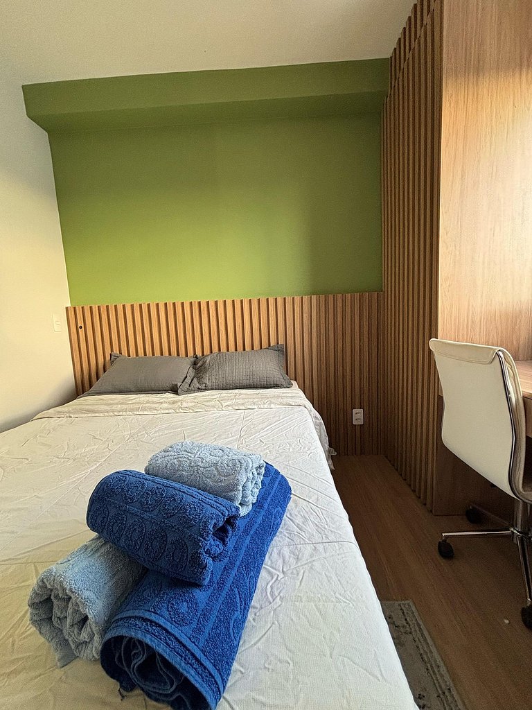 Studio com Conforto, Estilo e Vista Incrível