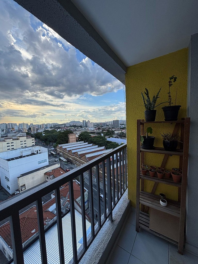 Studio com Conforto, Estilo e Vista Incrível