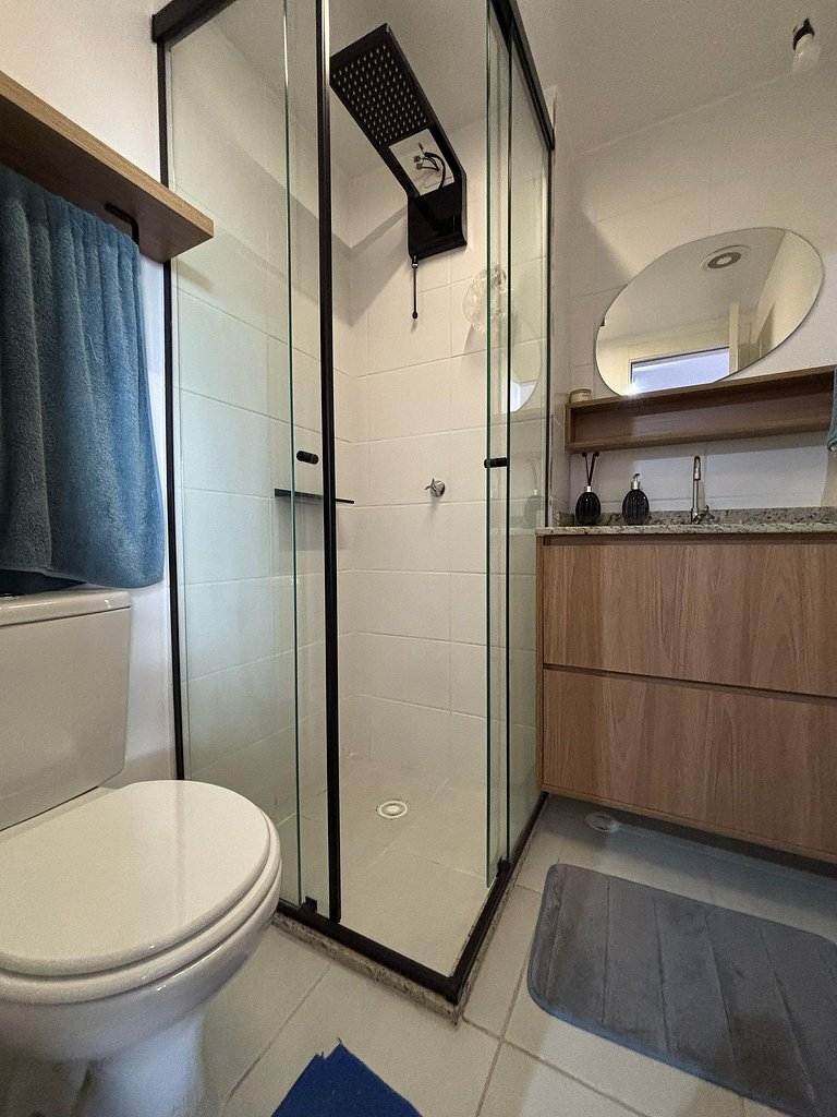 Studio com Conforto, Estilo e Vista Incrível