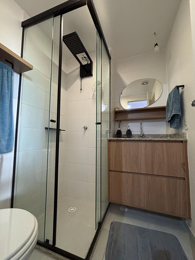 Studio com Conforto, Estilo e Vista Incrível