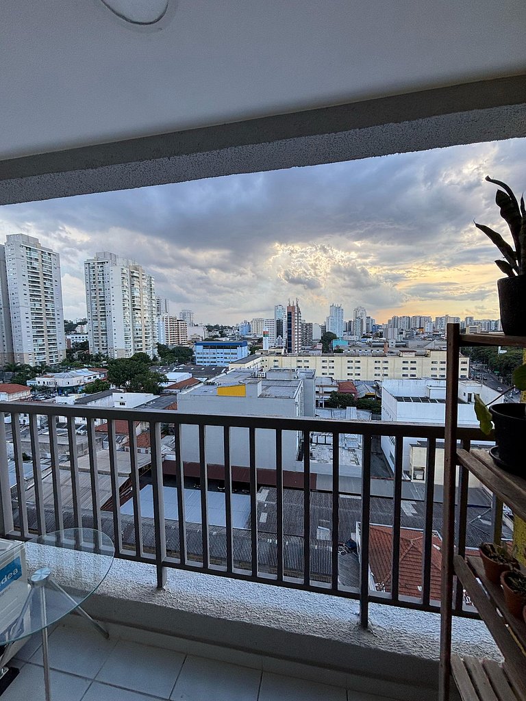 Studio com Conforto, Estilo e Vista Incrível
