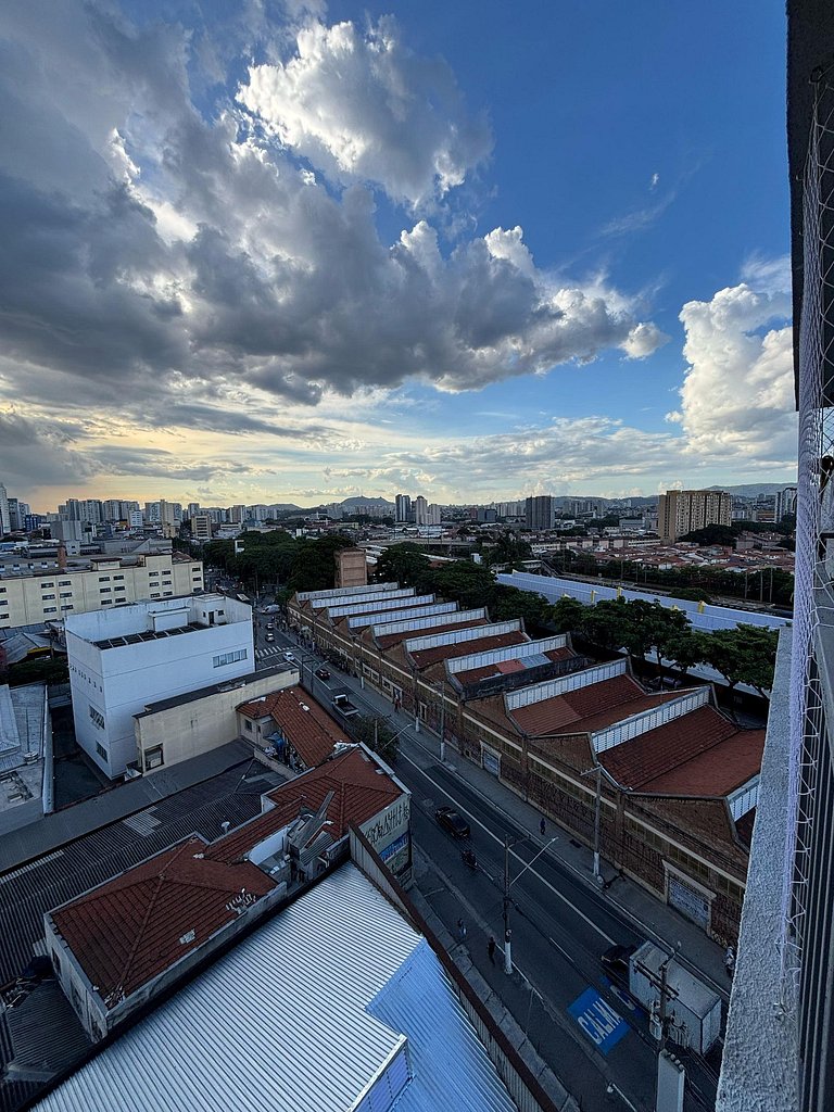Studio com Conforto, Estilo e Vista Incrível