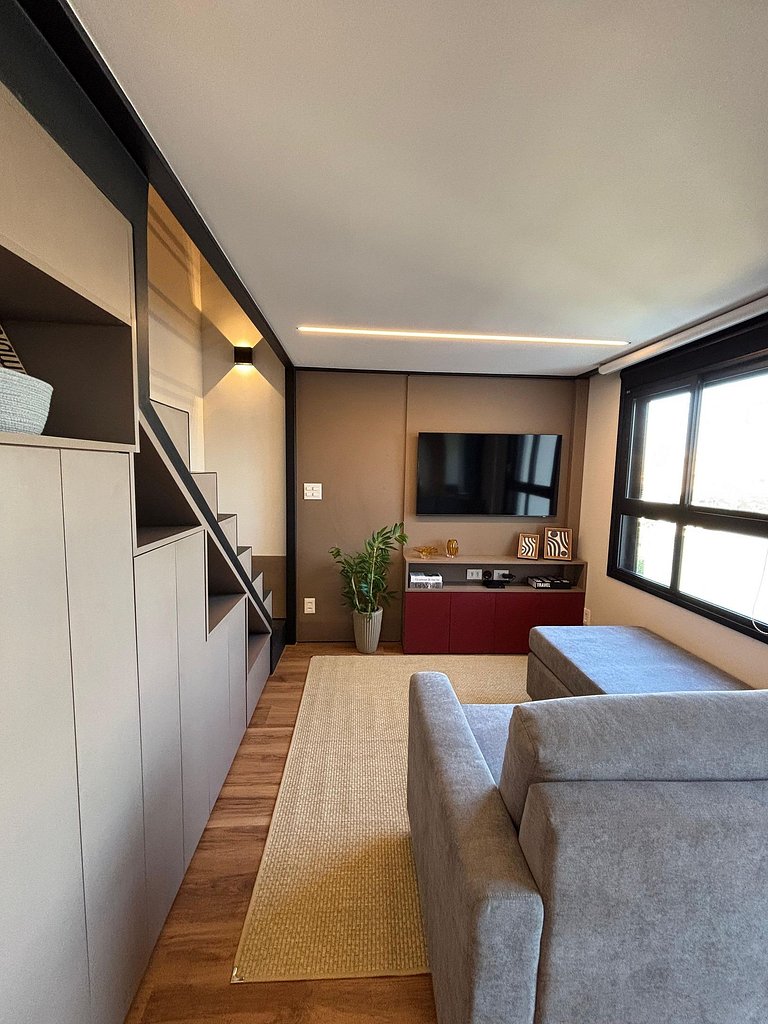 Duplex incrível c/ vista em andar alto - Pinheiros