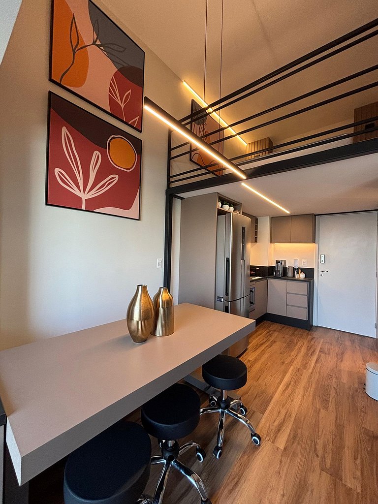 Duplex incrível c/ vista em andar alto - Pinheiros
