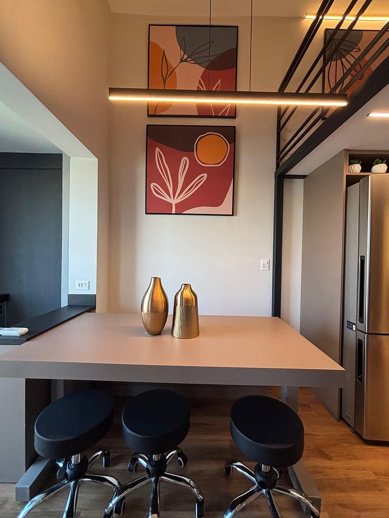 Duplex incrível c/ vista em andar alto - Pinheiros