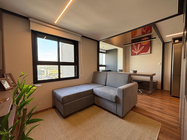 Duplex incrível c/ vista em andar alto - Pinheiros