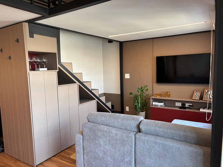 Duplex incrível c/ vista em andar alto - Pinheiros