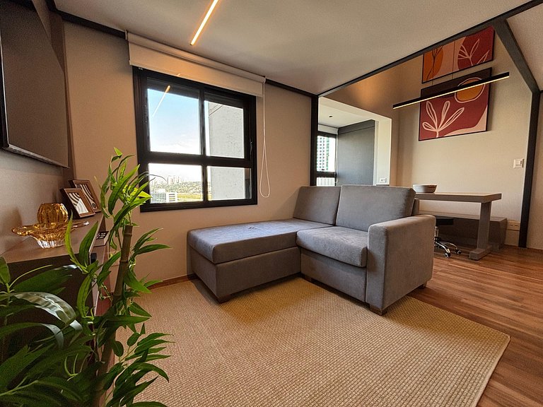 Duplex incrível c/ vista em andar alto - Pinheiros