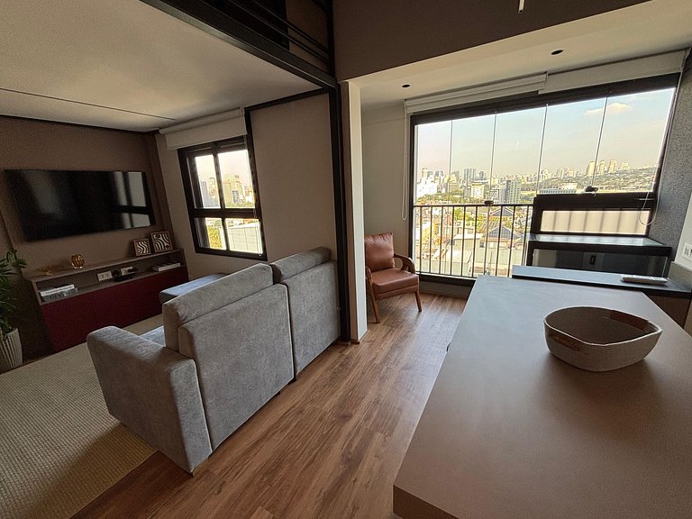 Duplex incrível c/ vista em andar alto - Pinheiros
